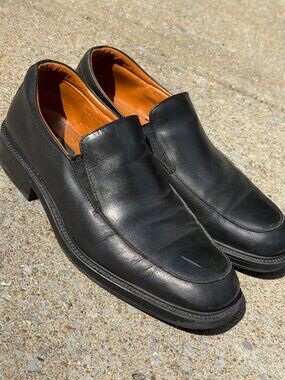 Bill Blass Italy Leather Loafers 12 Quiet Luxury Slip On Shoes Office Prep 4114
